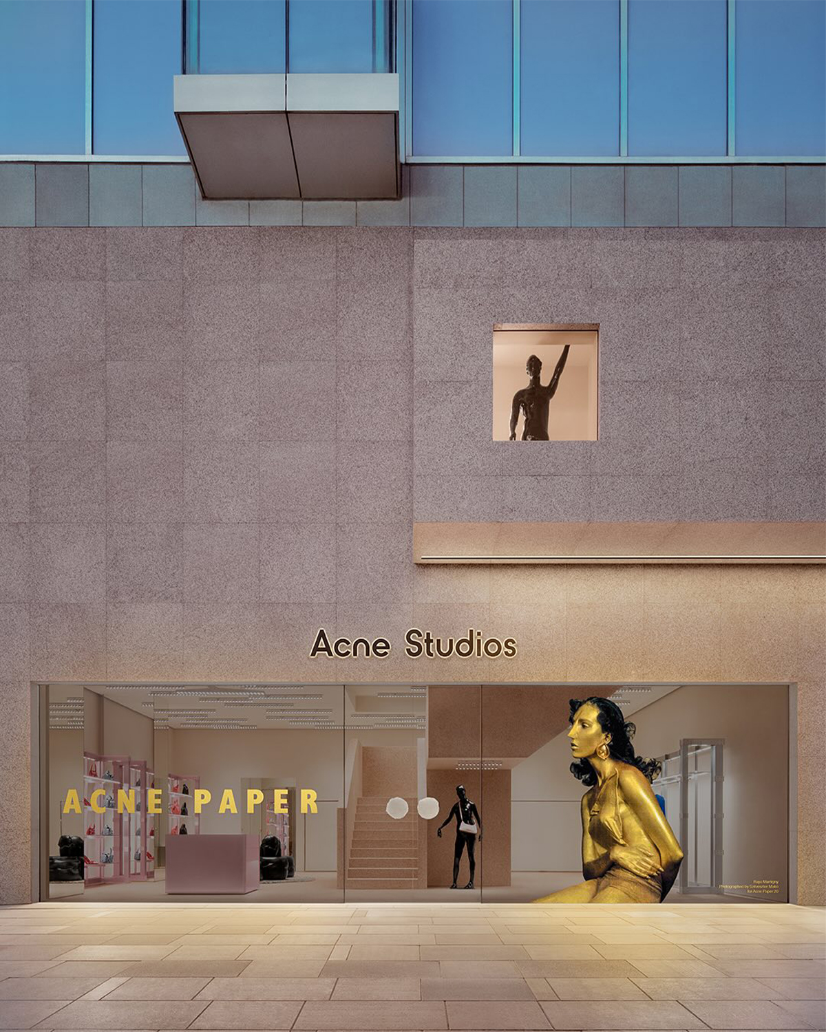 Acne Paper Issue 20 "Golden" Takes Over Beijing Flagship Store | Source: Acne Studios