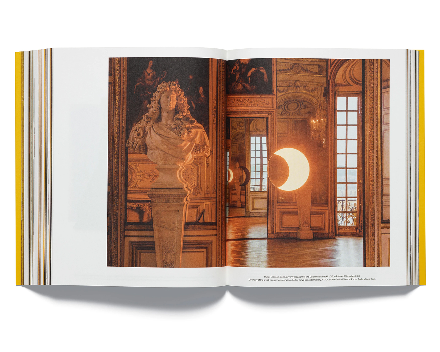 A Golden Moment in Time. By Geir Haraldseth. Artwork by Olafur Eliasson | Source: Acne Studios