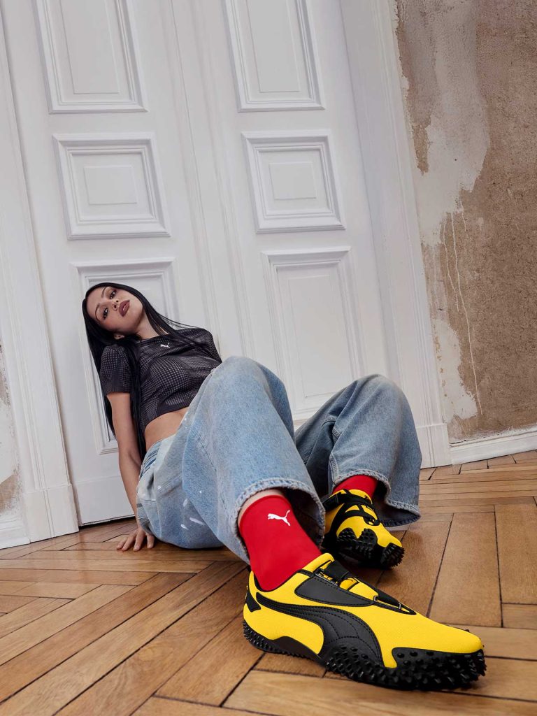 Amelia Gray leads Puma’s campaign for the Pelé Yellow Mostro