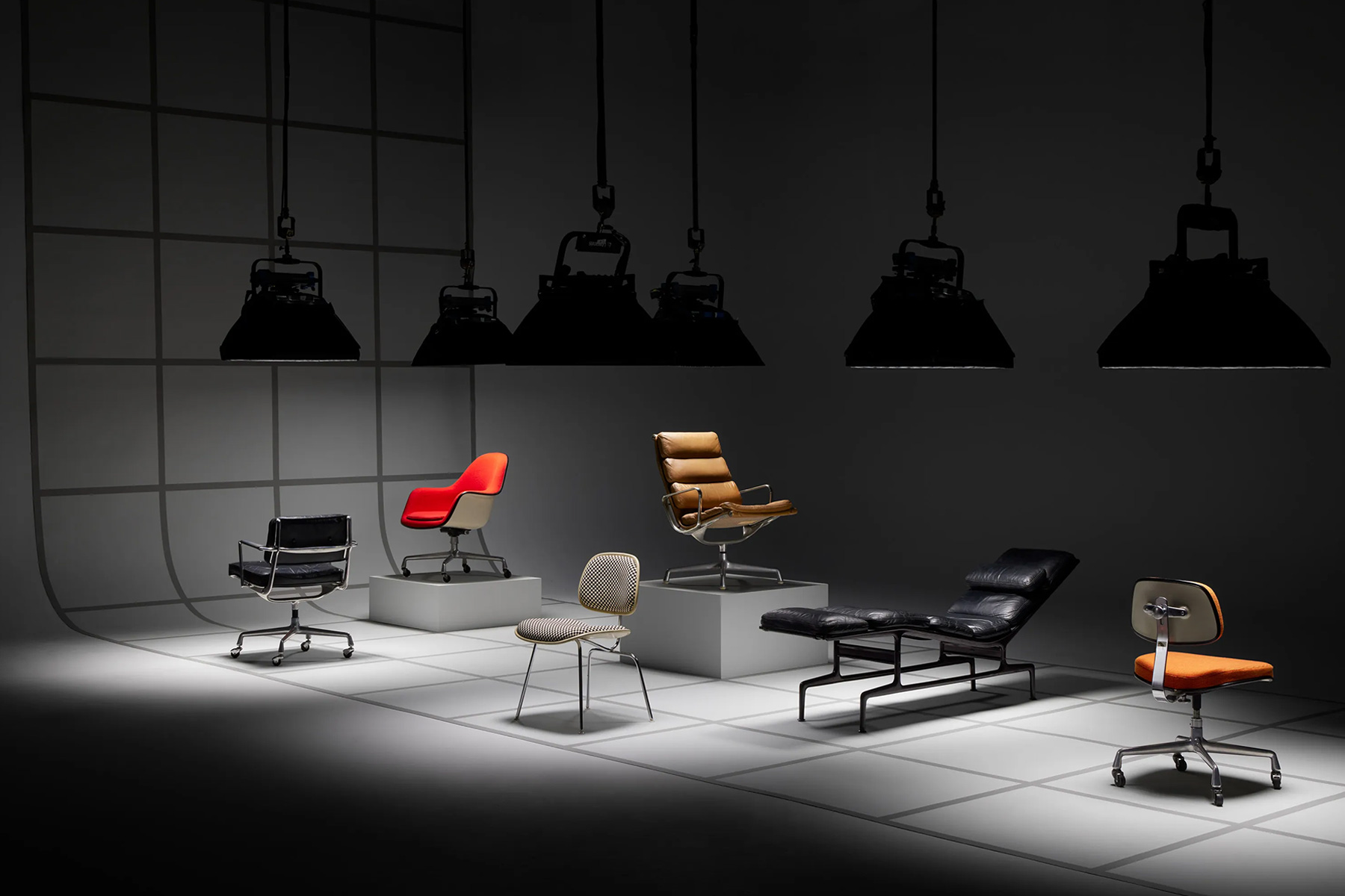 Past as Prologue: The Last Decade of Furniture Design by Charles and Ray Eames (1968–1978) Exhibition | Source: Eames Office