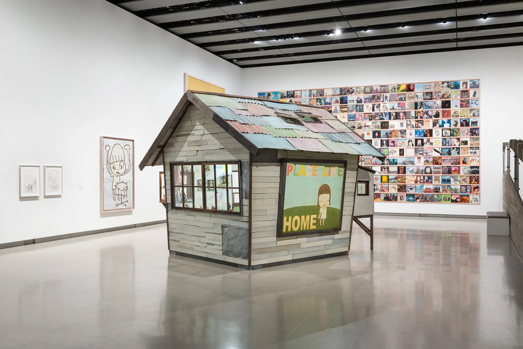 My Drawing Room, 2008, Bedroom Included, 2008, by Yoshitomo Nara. Installation, mixed media | Source: Hayward Gallery